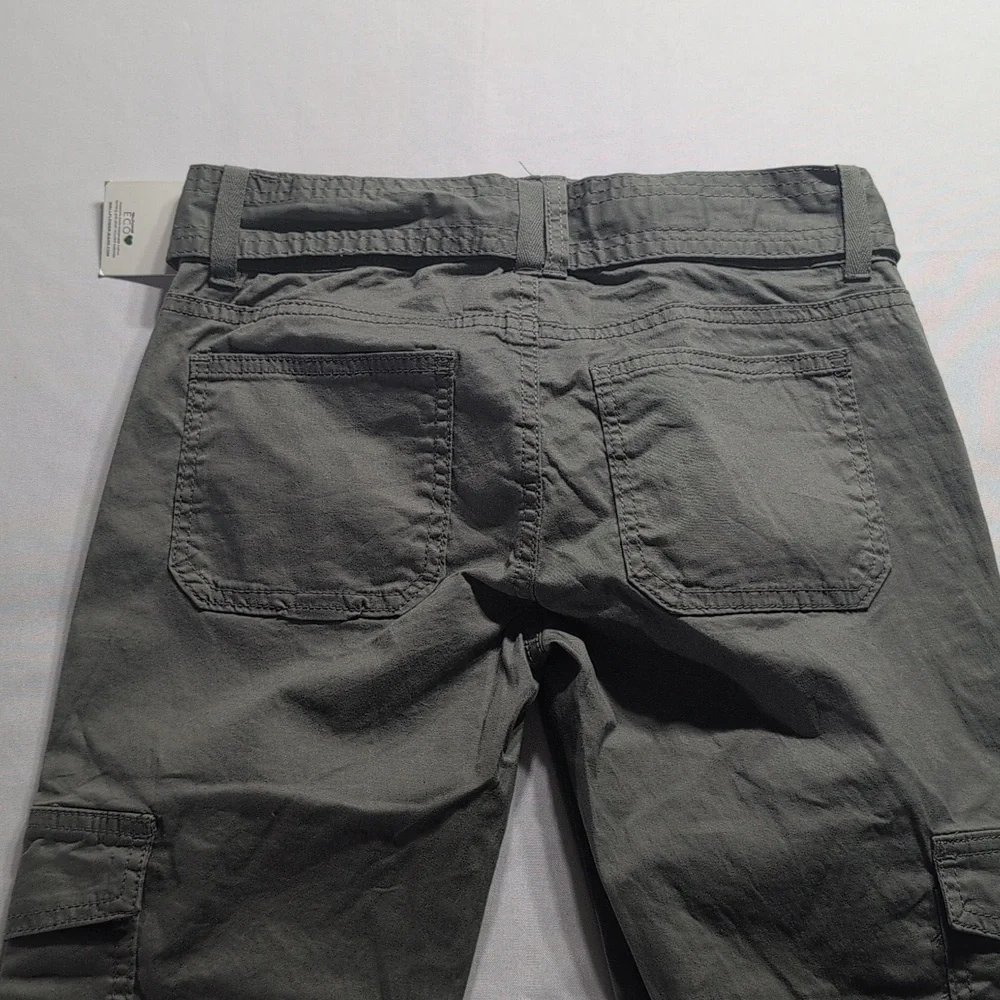 Wallflower Olive Green Cargo Flare Jeans Size 0 NWT